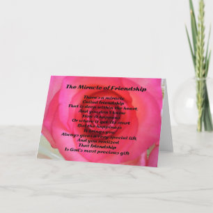 Friendship Poem Card