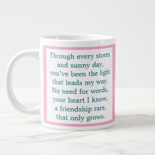Friendship Poem Large Coffee Mug