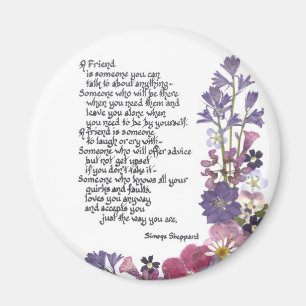 Friendship poem magnet