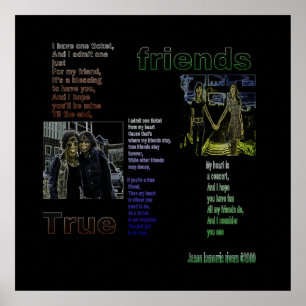 Friendship poem poster