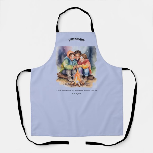 Friendship Positive Affirmation  Apron (Front)