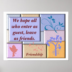 Friendship _ poster print