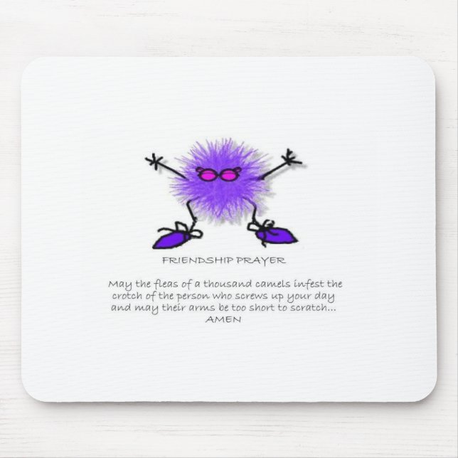 Friendship Prayer (?) Mouse Mat (Front)