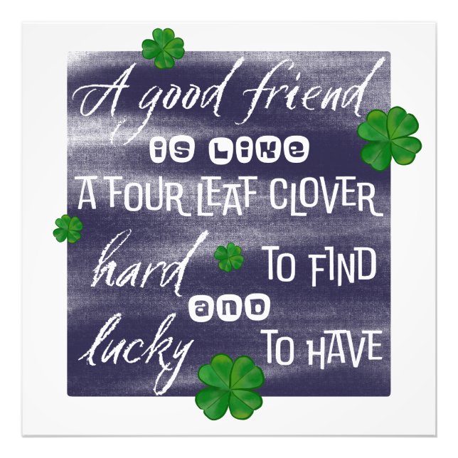 Friendship Proverb-Friendship Proverb Photo Print (Front)