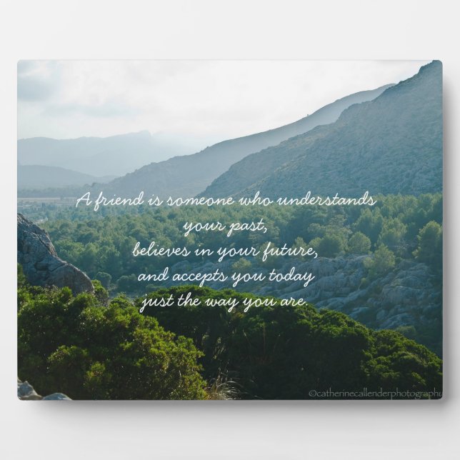 Friendship Proverb Plaque (Front)