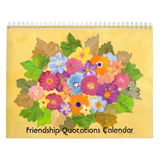 Friendship Calendars Zazzle.co.uk