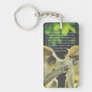 Friendship Quote by Vincent van Gogh Key Ring