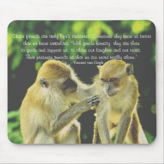 Friendship Quote by Vincent van Gogh Mouse Mat