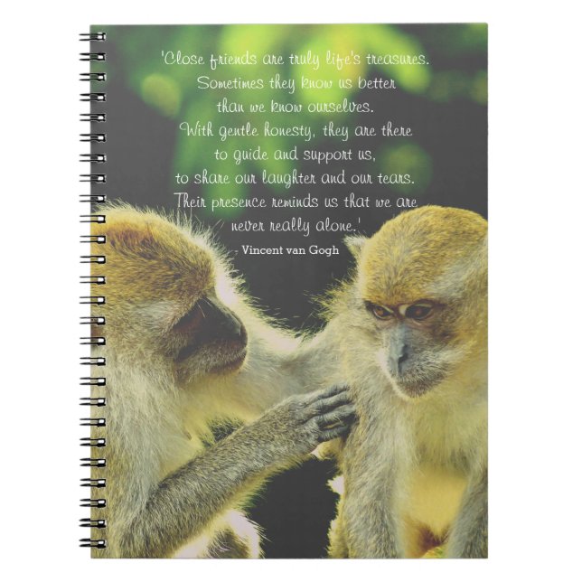 Friendship Quote by Vincent van Gogh Notebook (Front)