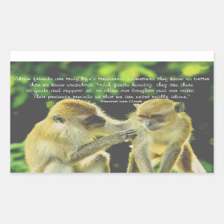 Friendship Quote by Vincent van Gogh Rectangular Sticker