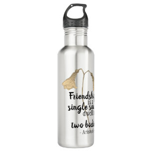 Friendship Quote Flowers 710 Ml Water Bottle