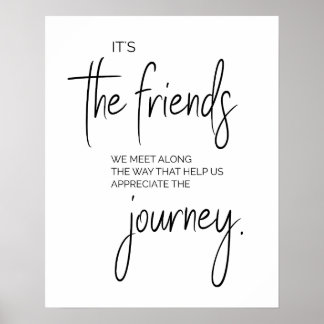 Friendship Quote, Friend Gift, Unique Friend Art  Poster