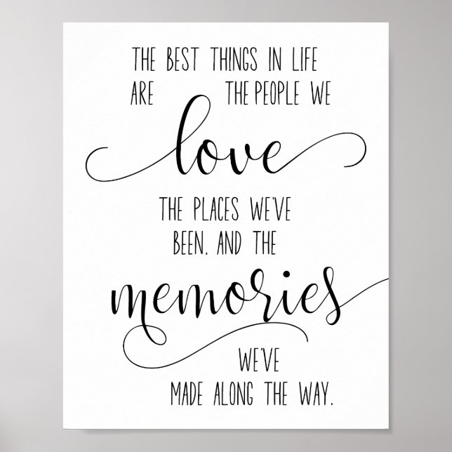 Friendship Quote, Love quote family and friends Poster (Front)