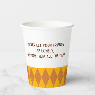 Friendship Quote Paper Cup