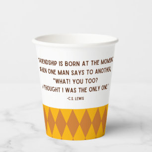 Friendship Quote Paper Cups Friendsgiving