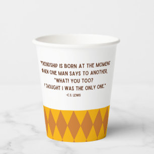 Friendship Quote Paper Cups   Friendsgiving
