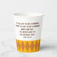 Friendship Quote Paper Cups | Winnie the Pooh
