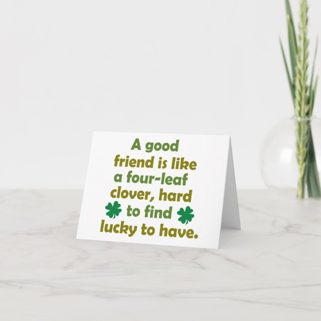friendship quotes thank you card (Front)