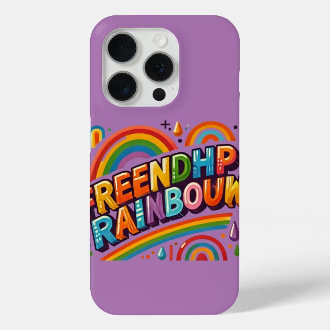 Friendship Rainbow Multi-Coloured Phone Cover Desi (Back)