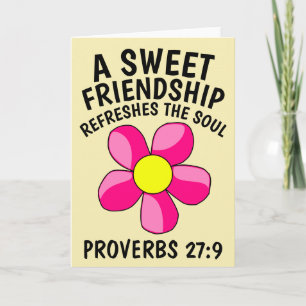 FRIENDSHIP REFRESHES THE SOUL, CHRISTIAN CARDS