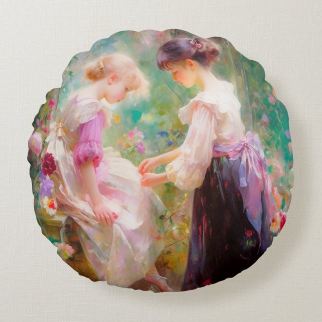 Friendship  round cushion (Front)