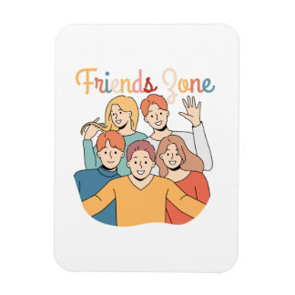Friendship Squad Graphic Magnet