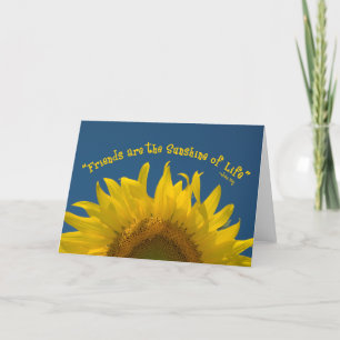 Friendship Sunflower Card