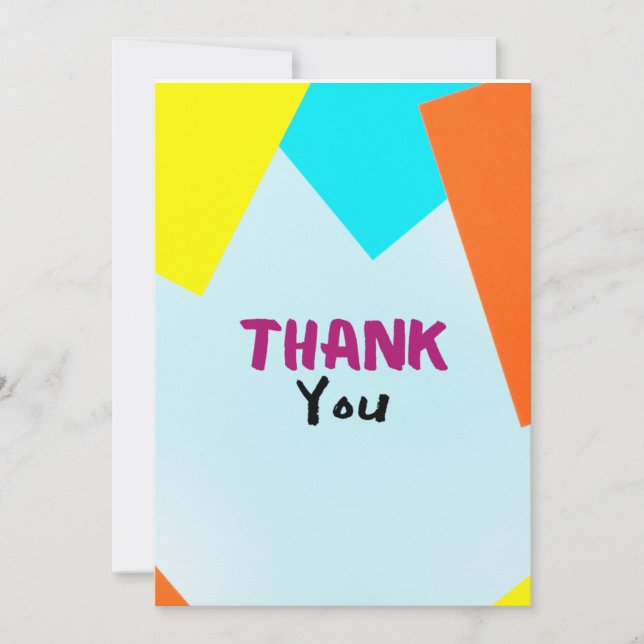 Friendship thank you card (Front)