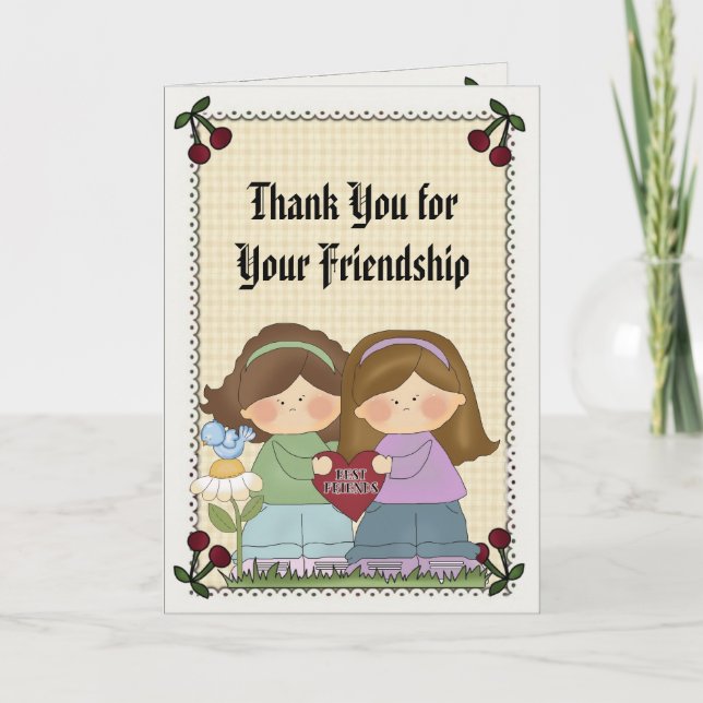 Friendship Thank You Card (Front)