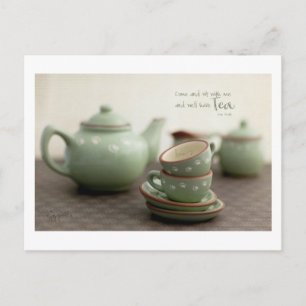 Friendship theme, Tea Lovers Postcard