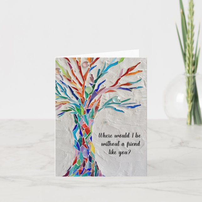 Friendship Tree Of Life Card (Front)