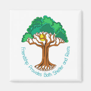 Friendship Tree Provides Shelter and Roots Magnet
