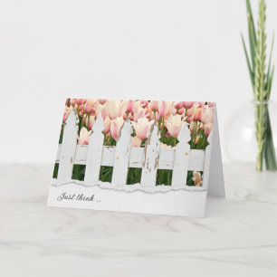 Friendship Tulips and Old Fence Card