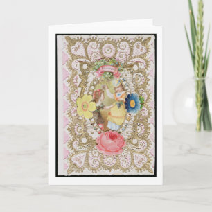 Friendship, Valentine card, c.1870 (colour litho o Holiday Card