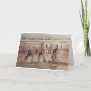 Friendship wildlife themed thank you card