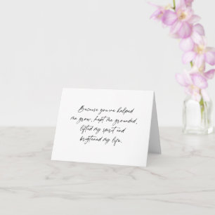 Friendship will you be my bridesmaid, simple card