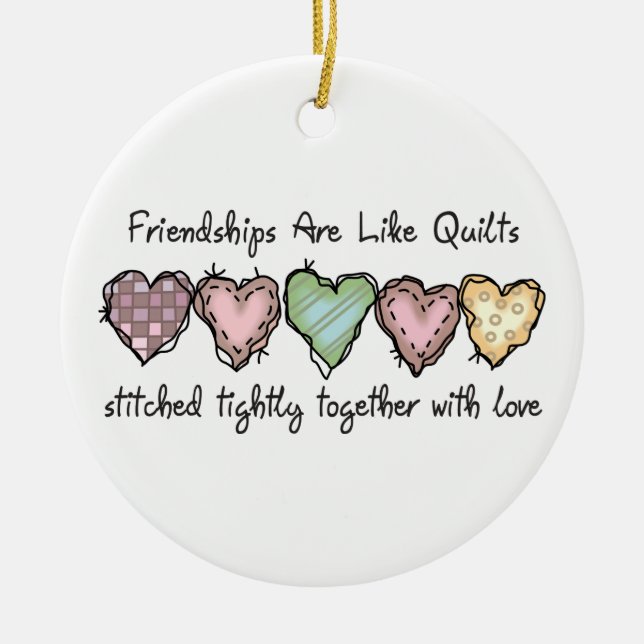 Friendships Ceramic Tree Decoration (Front)
