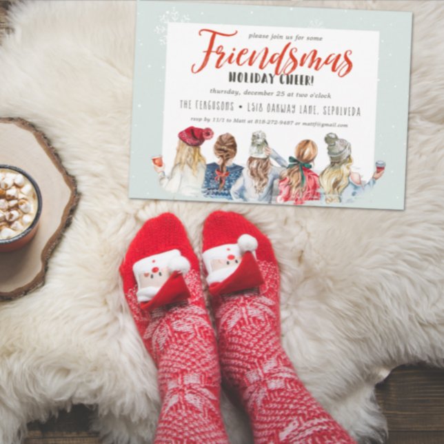 Friendsmas Christmas Holiday Party Invitation (Creator Uploaded)