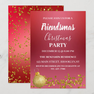 Friendsmas Christmas Party  Invitation