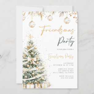 Friendsmas Christmas Tree Holiday Party Invitation