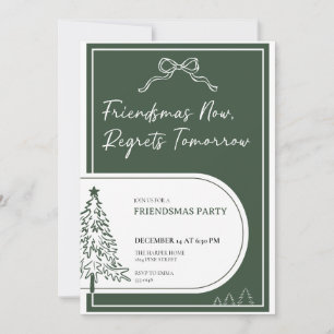 Friendsmas Party Invitation Christmas Party Invite
