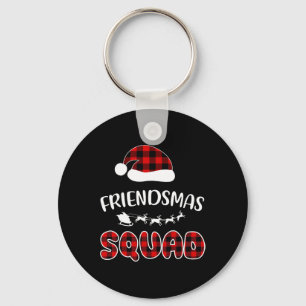Friendsmas Squad Funny Xmas Light Family Matching Key Ring