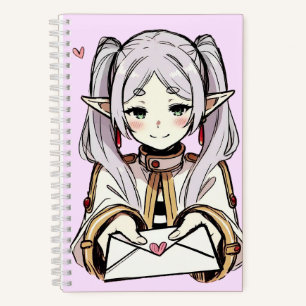 Frieren Love Letter Art   Sousou no Frieren Valent Notebook