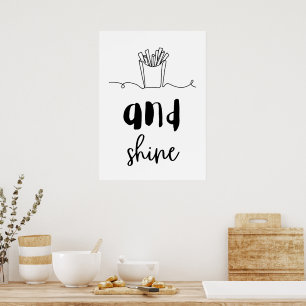 Fries and shine poster