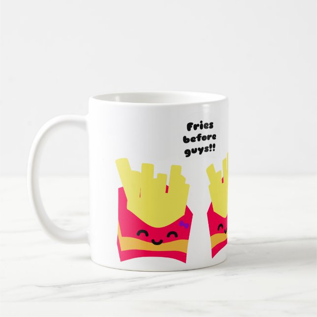 Fries Before Guys! Coffee Mug (Left)