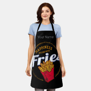 Fries Chips Snack Vintage Potato or French Fries Apron