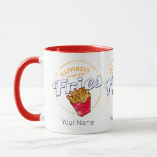 Fries Chips Snack Vintage Potato or French Fries Mug