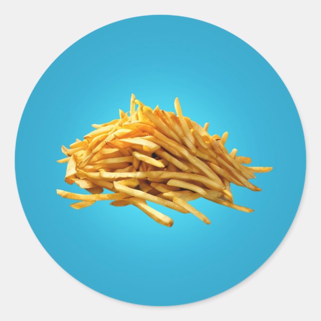 Fries Classic Round Sticker (Front)