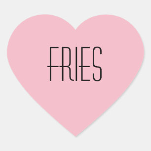 Fries Heart Sticker
