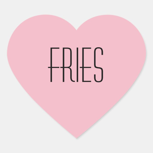 Fries Heart Sticker (Front)